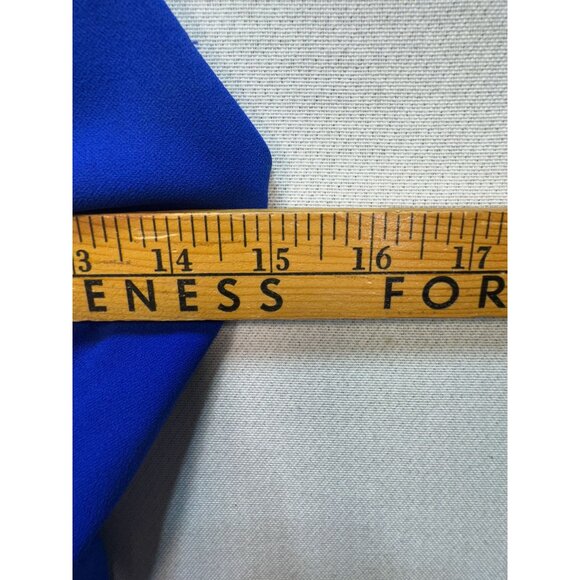 City Studio Women's Side Slit V Neck Maxi Dress Sleeveless Stretch Size 1 Blue - Picture 13 of 13